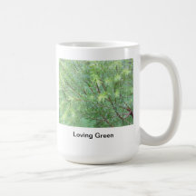Grön jord kaffe kopp