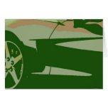 Grön kamouflage Corvette Hälsningskort