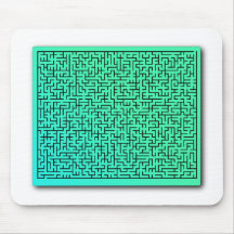Grön Maze Mus Mattor