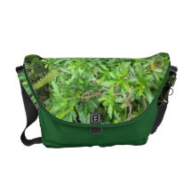 Grön messenger bag för skog