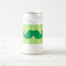 Grön moderiktig hipstermustasch kaffe muggar