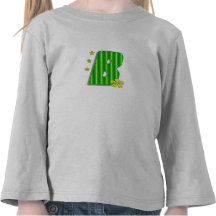 grön monogram för b t-shirt