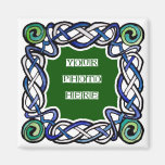 Grön och för blåttCeltc Knotwork bild för ram magn Magneter