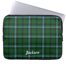 Grön och för deppighetTartanpläd mönster Laptopskydd