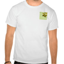 Grön och gul Plumeria för hav T-shirts