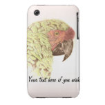 Grön papegoja iPhone 3 Case-Mate skydd