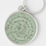Grön Serenitybön Keychain Nyckel Ring