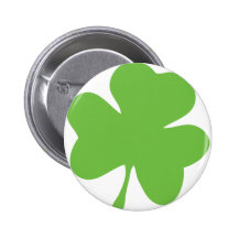 grön shamrock knapp med nål
