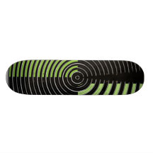 Grön silversvart - den förtrollande källan vinkar skateboard deck