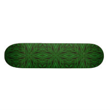 Grön Skateboard för satängFractalträdgård