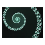 Grön spiral - fractaldesign fotokonst