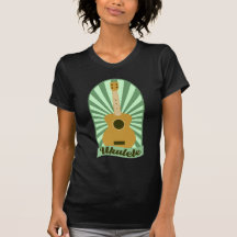 Grön SunburstUkulele Tee Shirts