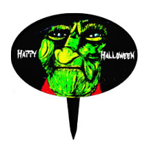 GRÖN topper för ANSIKTEHALLOWEEN HÄXA