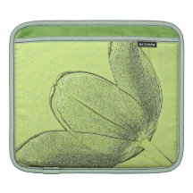 Grön tulpan iPad sleeve