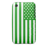 Grön USA flagga iPhone 3 Case-Mate Cases