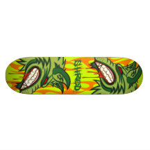 Grön vargdokumentförstörareSkateboard