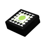 Gröna Apple/den svart Argyle läraregåvan boxas Presentförpackningar