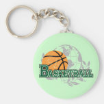 Gröna basketT-tröja och gåvor Nyckel Ringar