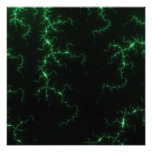 Gröna blixtar - fractaldesign konstfoto