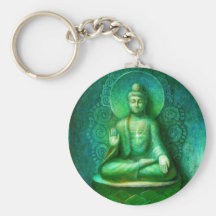 Gröna Buddha Nyckelringar