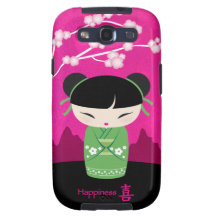 Gröna Kokeshi - lycka