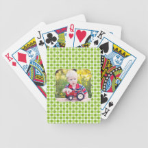 Gröna Retro leka kort för foto Spel Kort