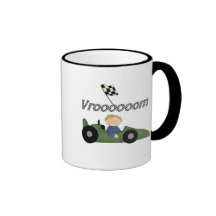 Gröna Tshirts och gåvor för tävlingbil Vroom Mugg