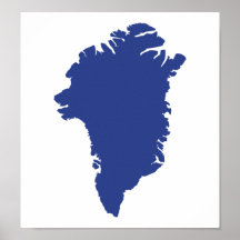 Grönlandkarta Posters
