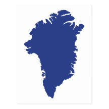 Grönlandkarta Vykort