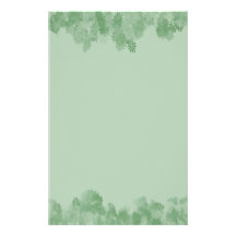 GRÖNT BLOMMAR brevpapper