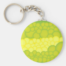 Grönt bubblar nyckelring