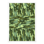 Grönt Camo Inbjudan-Överrrakning party