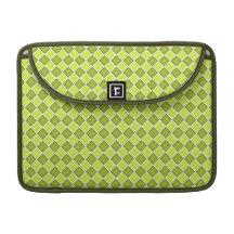 Grönt diamantmönster för limefrukt sleeves för MacBook pro