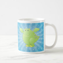 Grönt drakemonster kaffe muggar