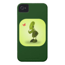 Grönt för fodral för robotiPhone 4s iPhone 4 Case-Mate Skydd