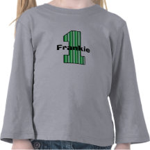 Grönt görad randig första födelsedagskjorta t shirts