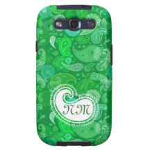 Grönt gräs paisley galaxy SIII cases