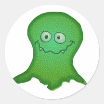 Grönt monster klistermärken