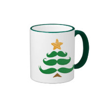 Grönt mustaschträd kaffe kopp