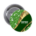 Grönt shamrockmönster knappar