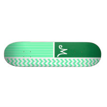 Grönt sparremönster skate board deck