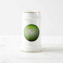 Grönt stjärnajordklot kaffe muggar