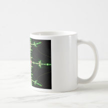 Grönt tonad abstrakt kaffe kopp