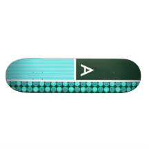 Grönt & turkospolka dots skate decks