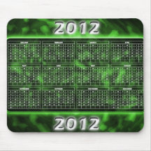 GröntMousepad kalender 2012 Mus Mattor