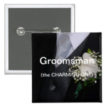 Groomsman charma nål
