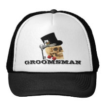 Groomsman för Steampunk gotisk dobbleriskalle Keps