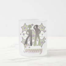 Grooooovy - frostad Glass mugg