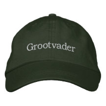 Grootvader broderade hatten