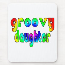 Groovy dotter för kall dotterfödelsedagjul mus matta